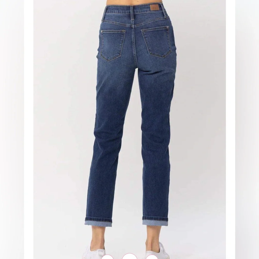 Judy Blue high rise Cool Denim boyfriend denim jeans Size 9 / 29 - Picture 3 of 15